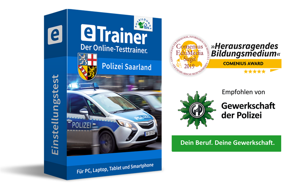 eTrainer Polizei Saarland: Jetzt online üben!