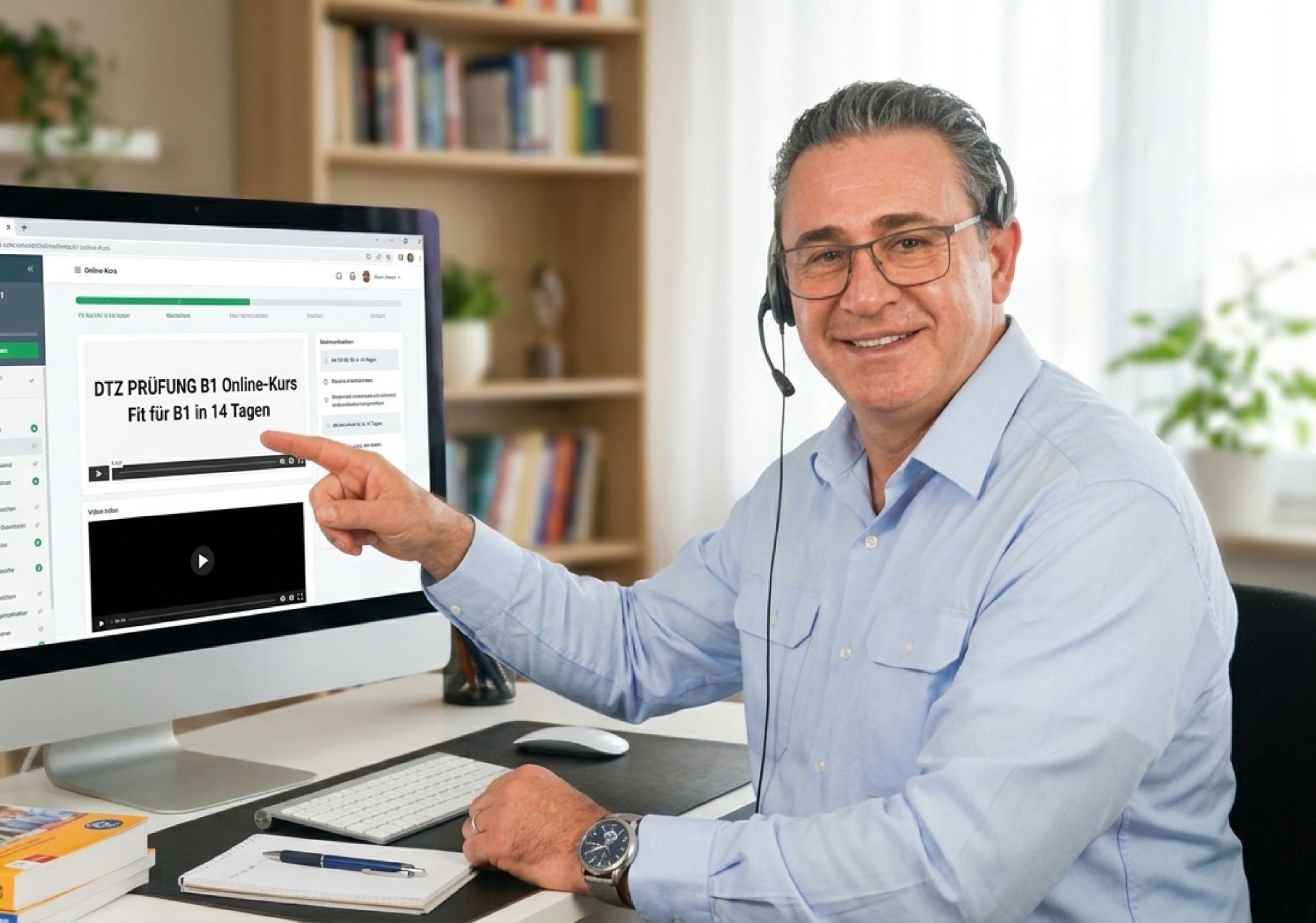 DTZ Prüfung B1 Online-Kurs: Fit für B1 in 14 Tagen
