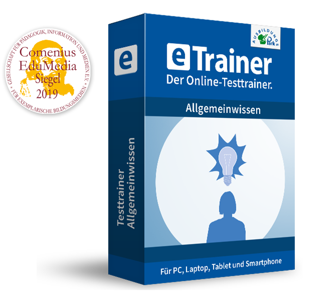 eTrainer Allgemeinwissen - Der Online-Testtrainer für den Allgemeinwissenstest