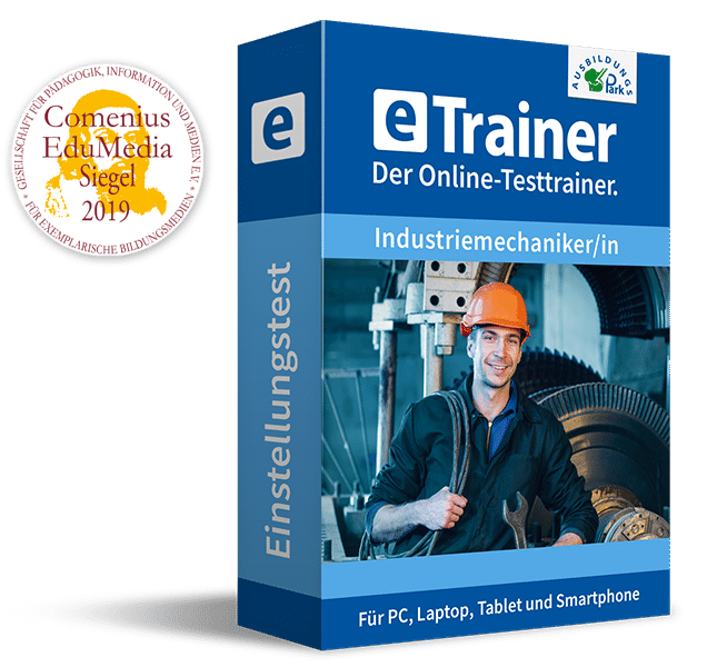 Jetzt online üben: eTrainer Industriemechaniker/in