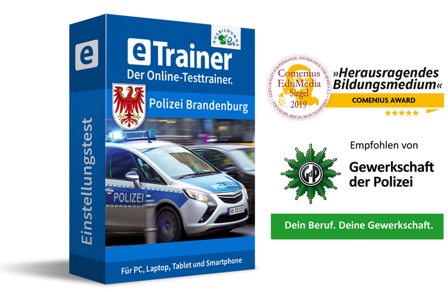 eTrainer Polizei Brandenburg: Jetzt online üben!