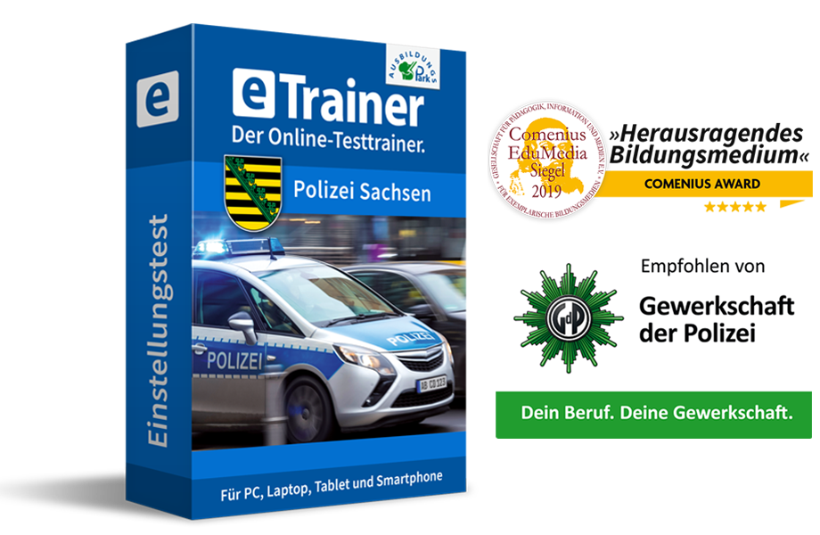 eTrainer Polizei Sachsen: Jetzt online üben!