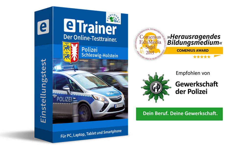 eTrainer Polizei Schleswig-Holstein: Jetzt online üben!