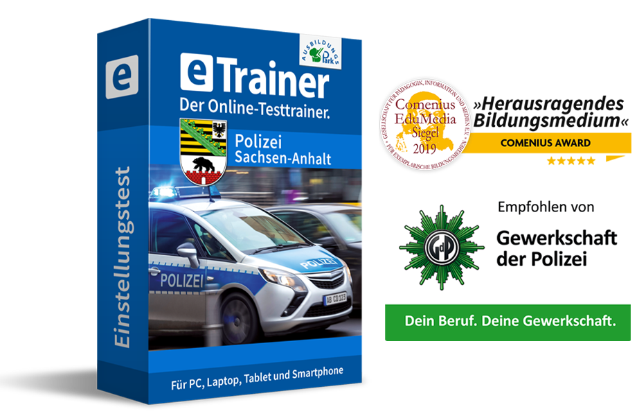 eTrainer Polizei Sachsen-Anhalt: Jetzt online üben!