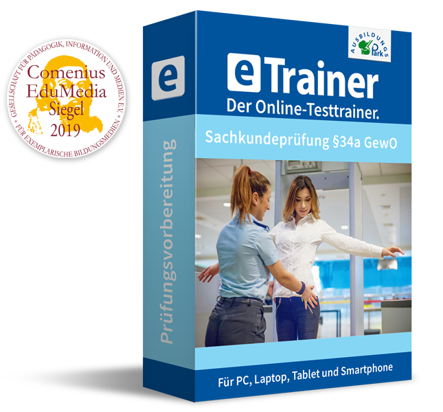 eTrainer Sachkundeprüfung $34a GewO