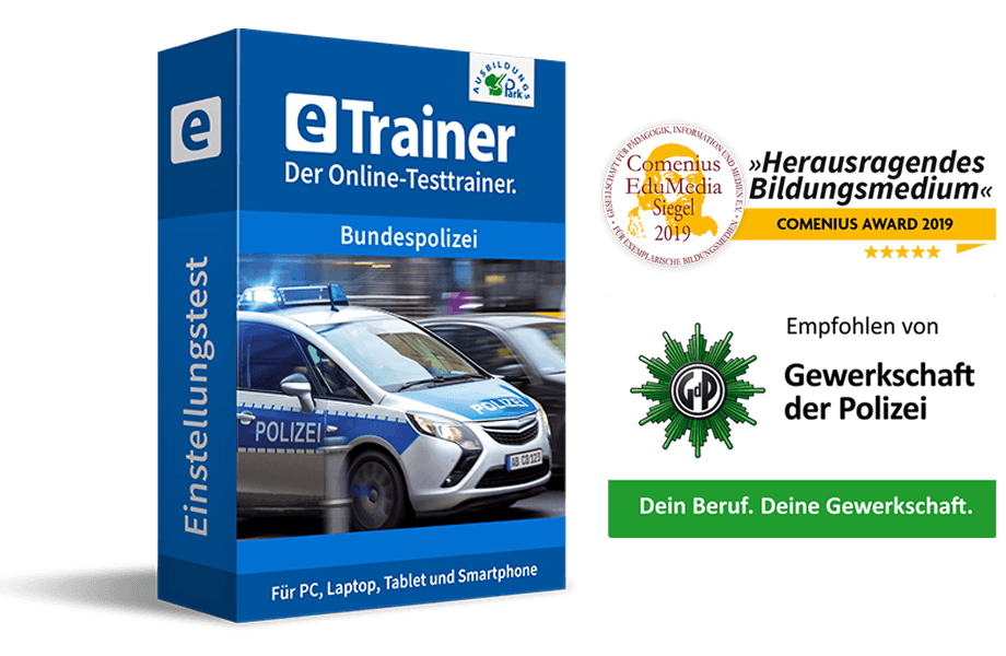 eTrainer Bundespolizei: Jetzt online üben!